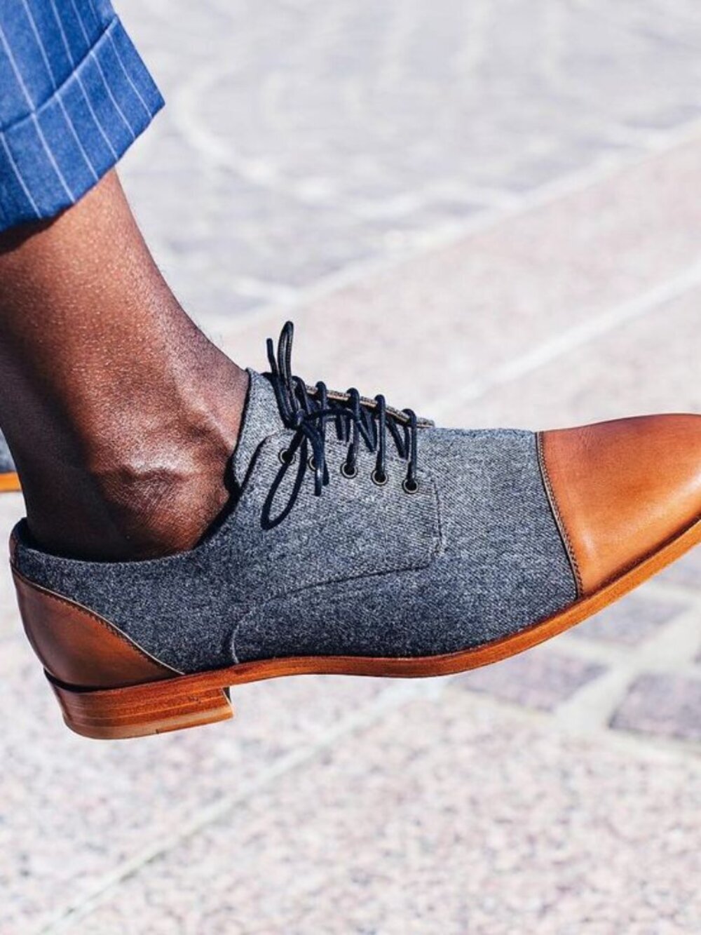 The Jack Shoe from TAFT - Lace-up Oxfords in Grey/Brown - Size 40 - Excel. Cond. - Picture 5 of 12